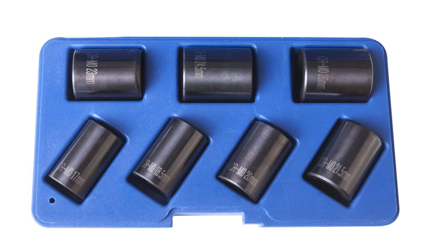 coffret douilles choc a filetage inverse pour ecrous endommages